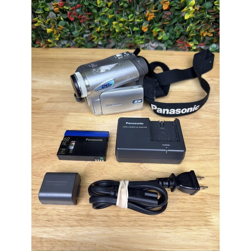 Panasonic PV-GS31 MiniDV Camcorder 26x Zoom Record & Playback Charger (TESTED)